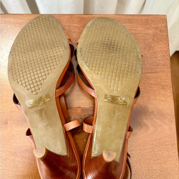 Cole Haan Strappy Brown Leather Sandals - Picture 5 of 5